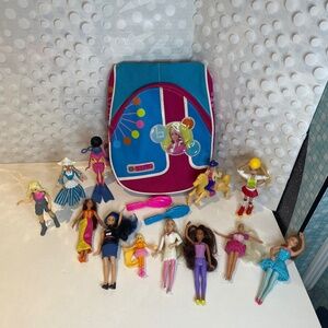 Y2K Barbie 🫧mini backpack with mini doll bundle